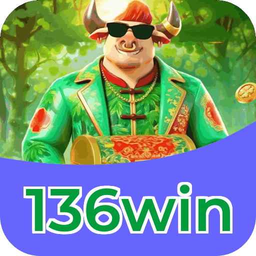 Interface do aplicativo 136win mostrando jogos disponíveis no iOS e Android